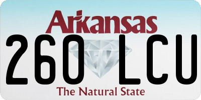 AR license plate 260LCU