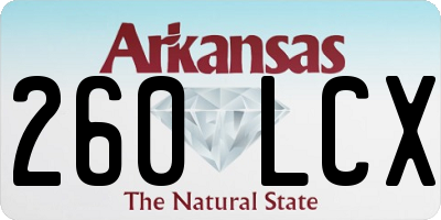 AR license plate 260LCX