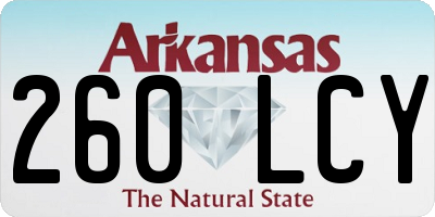 AR license plate 260LCY