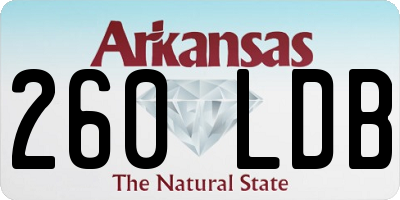 AR license plate 260LDB