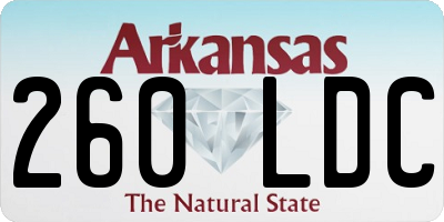 AR license plate 260LDC
