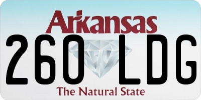AR license plate 260LDG