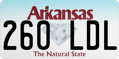 AR license plate 260LDL