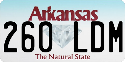 AR license plate 260LDM