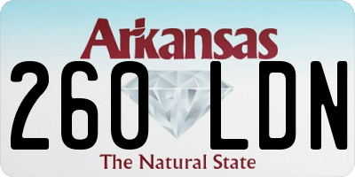 AR license plate 260LDN
