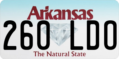 AR license plate 260LDO
