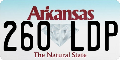 AR license plate 260LDP