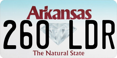 AR license plate 260LDR