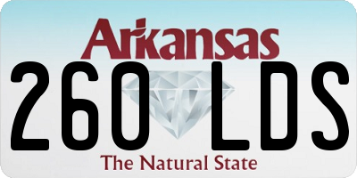 AR license plate 260LDS