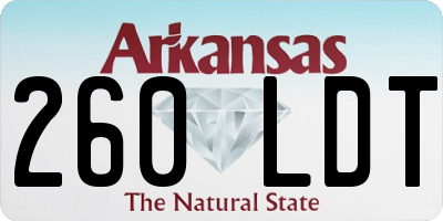 AR license plate 260LDT
