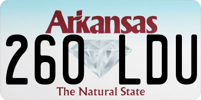 AR license plate 260LDU