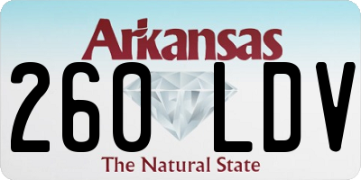 AR license plate 260LDV