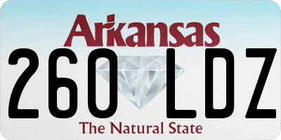 AR license plate 260LDZ