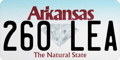 AR license plate 260LEA