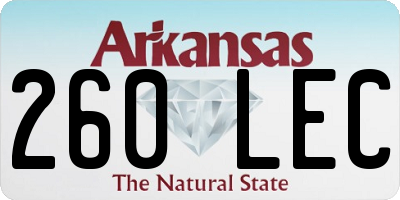 AR license plate 260LEC