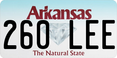 AR license plate 260LEE