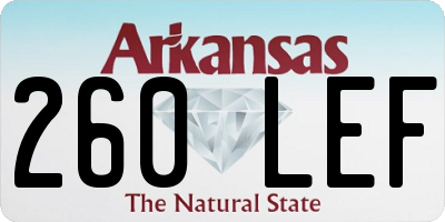 AR license plate 260LEF