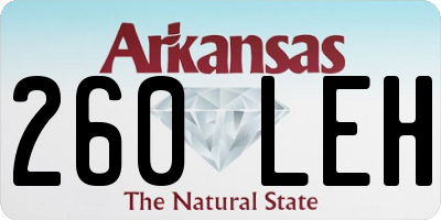 AR license plate 260LEH