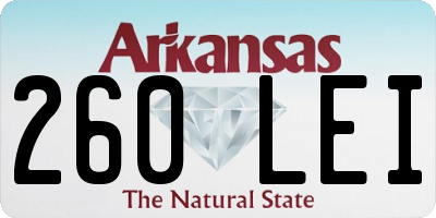 AR license plate 260LEI