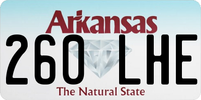 AR license plate 260LHE