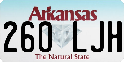 AR license plate 260LJH