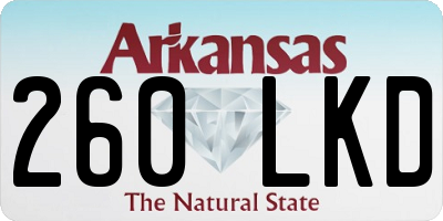 AR license plate 260LKD