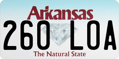 AR license plate 260LOA
