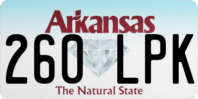 AR license plate 260LPK