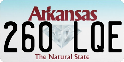 AR license plate 260LQE