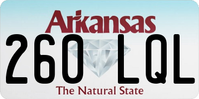 AR license plate 260LQL