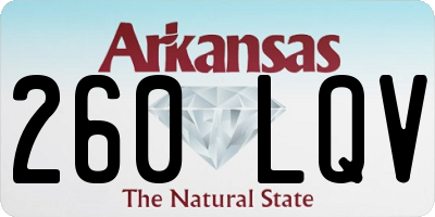 AR license plate 260LQV