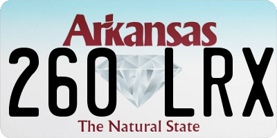 AR license plate 260LRX