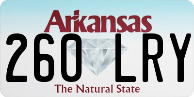AR license plate 260LRY