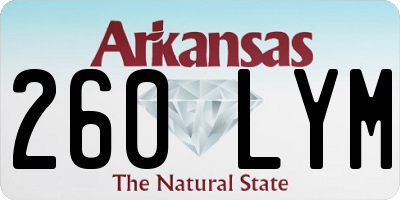 AR license plate 260LYM