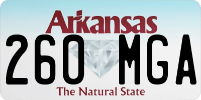 AR license plate 260MGA