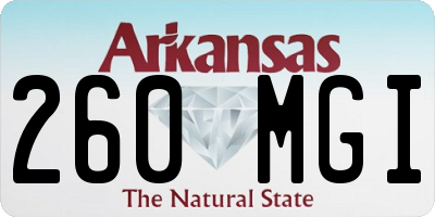 AR license plate 260MGI