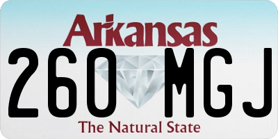 AR license plate 260MGJ