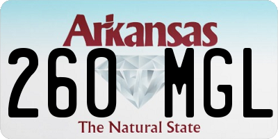 AR license plate 260MGL