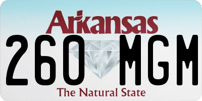 AR license plate 260MGM