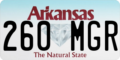 AR license plate 260MGR