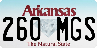 AR license plate 260MGS
