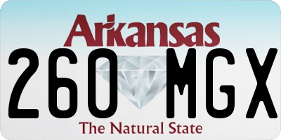 AR license plate 260MGX