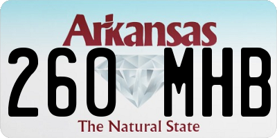 AR license plate 260MHB