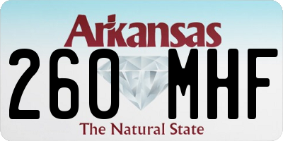 AR license plate 260MHF