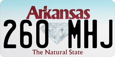 AR license plate 260MHJ