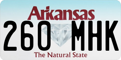 AR license plate 260MHK