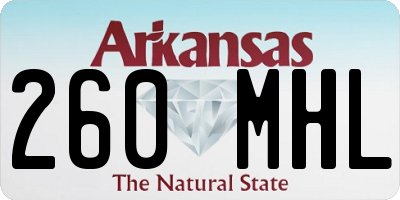 AR license plate 260MHL