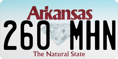 AR license plate 260MHN