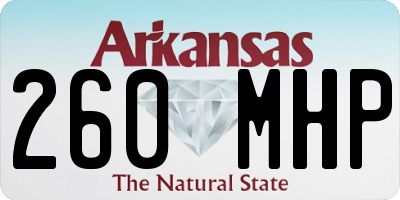 AR license plate 260MHP