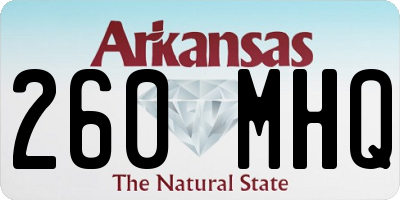 AR license plate 260MHQ
